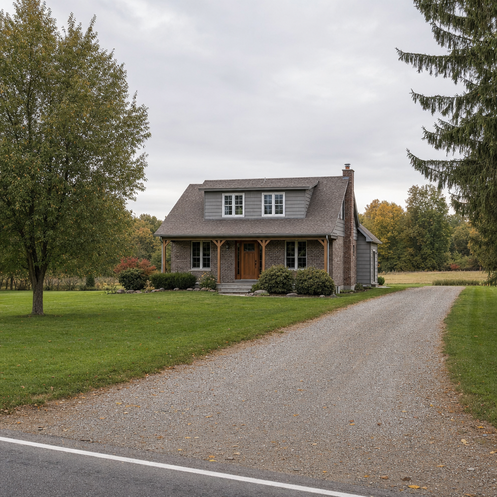 A calm single-family home exterior on a quiet Provo street, representing the household size and daily water use that decides how often a septic tank needs pumping